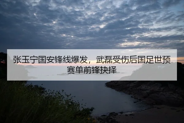 张玉宁国安锋线爆发，武磊受伤后国足世预赛单前锋抉择